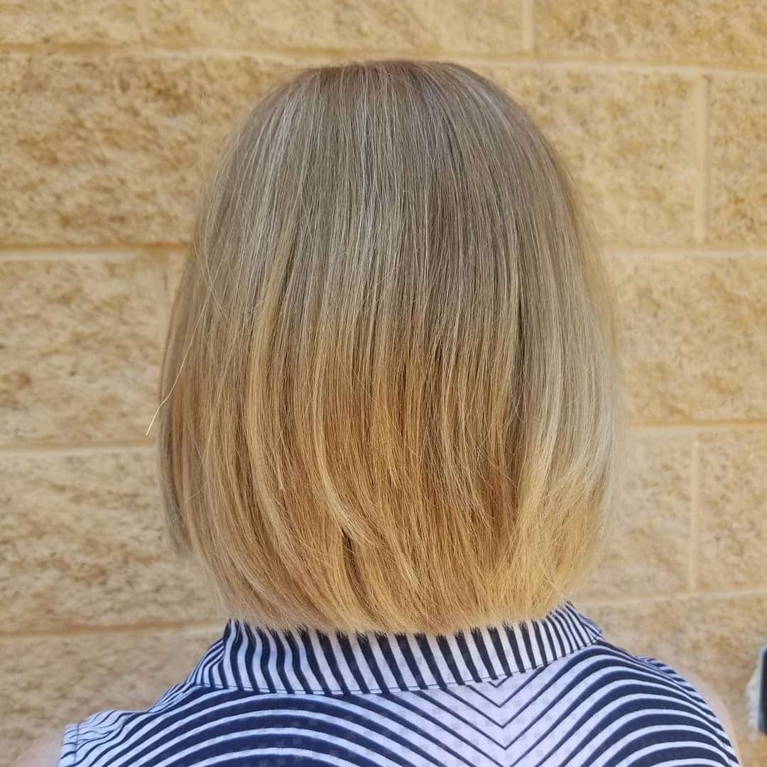 22. Textured Dark Blonde Bob with Light Diffused Highlights - Dark Blonde Hair Color with Highlights