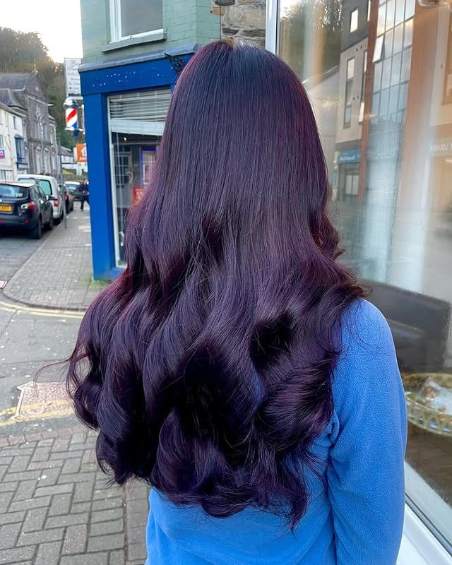 12. Midnight Cherry Lengths - Cherry Cola Hair Color