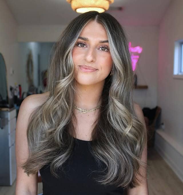 6. Smoky Walnut Brunette with Luxe Contour Highlights - Old Money Hair