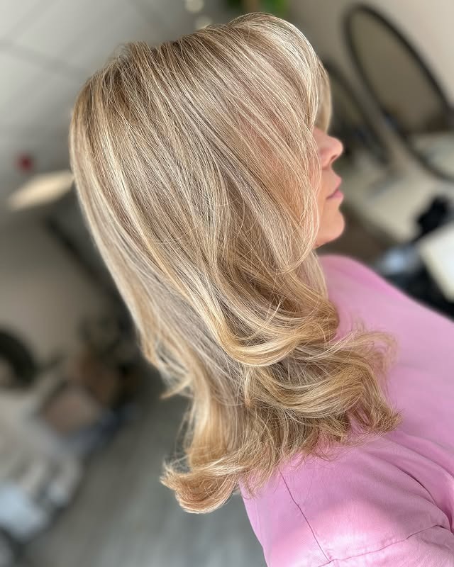 18. Soft Almond Blonde Layers with Light, Airy Movement - Old Money Hair