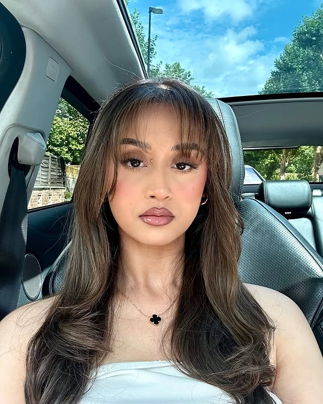 9. Soft Brunette Layers With Sheer Eyelash Bangs - Bangs Hairstyles