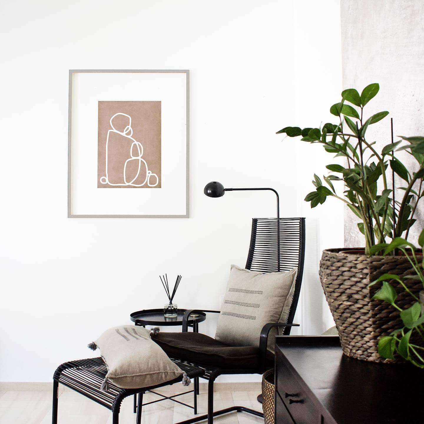 1. Minimal Comfort in Warm Neutrals - living room corner ideas