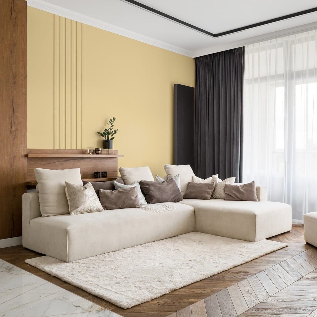 4. Buttercream & Taupe Contemporary Retreat - paint ideas for living room