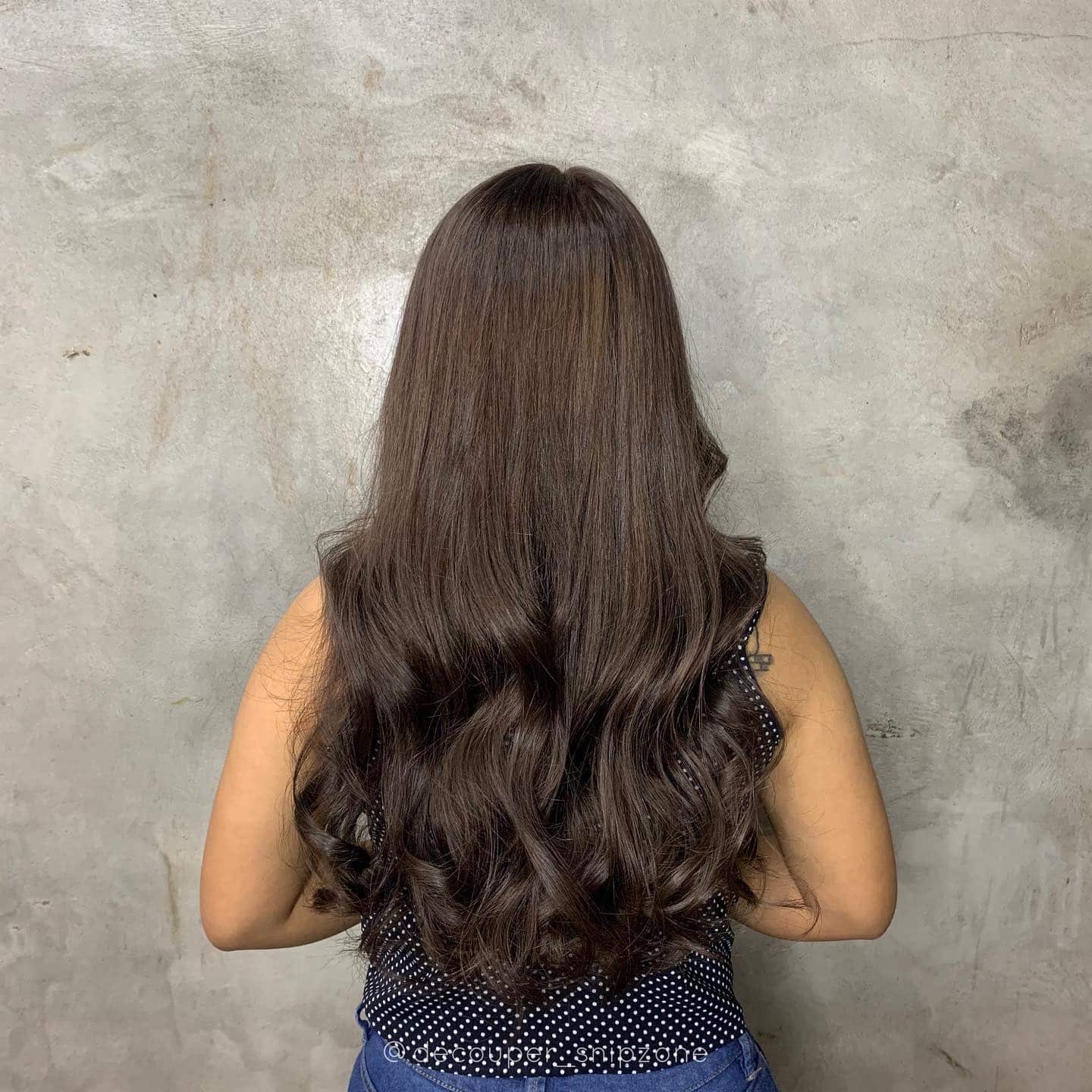 15. Dark Ash Brown With Soft Body Curls - Dark Ash Brown Hair Color