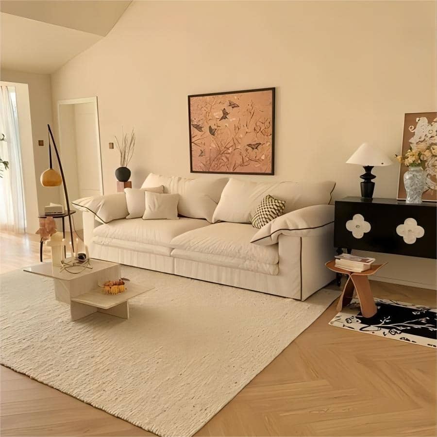 19. Neutral Simplicity With Clean Edges - living room sofa ideas
