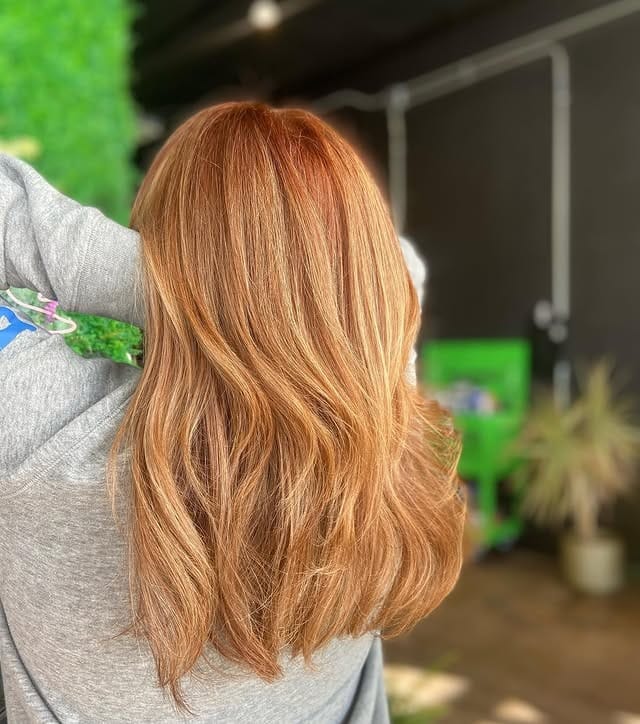 8. Sunrise Copper Layers - Copper Hair with Highlights