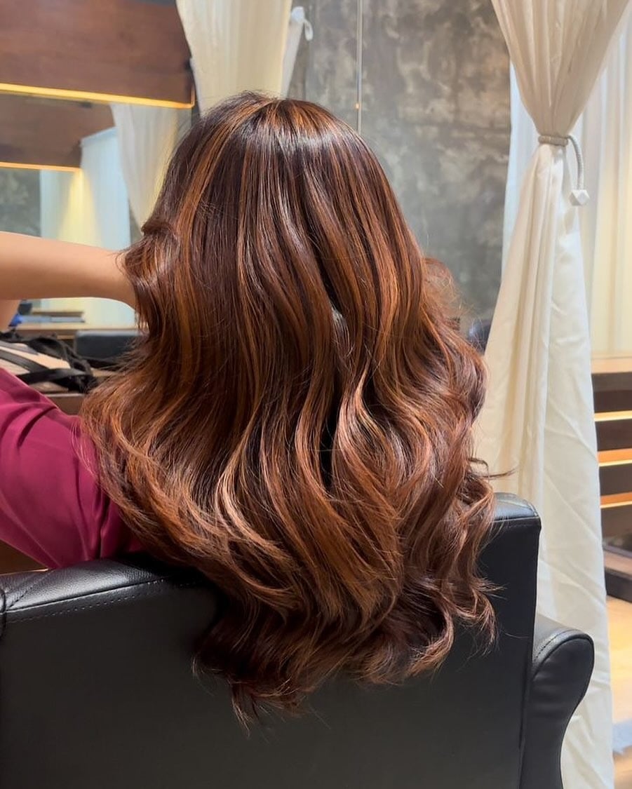 14. Chestnut-Copper Radiance Waves - Copper Hair with Highlights