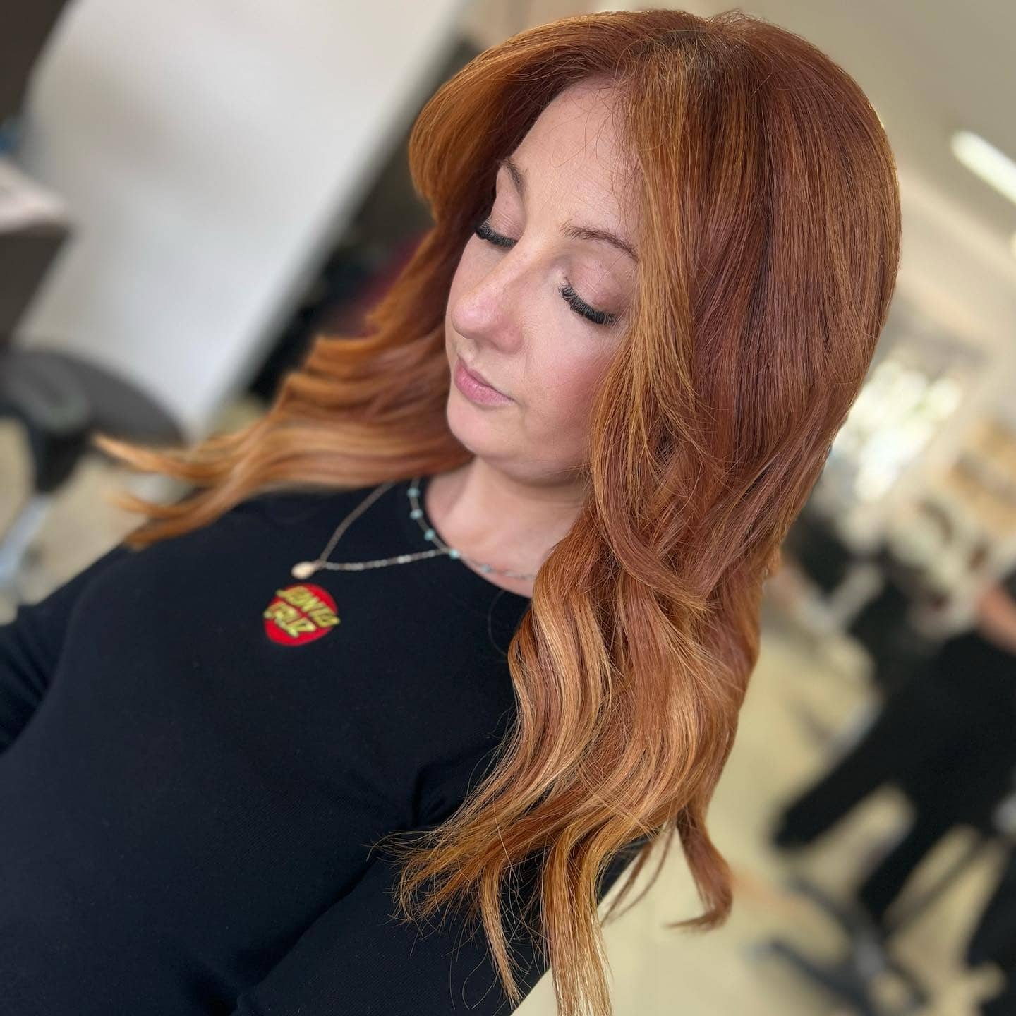 19. Soft Ginger-Copper Face-Frame Layers - Copper Hair with Highlights