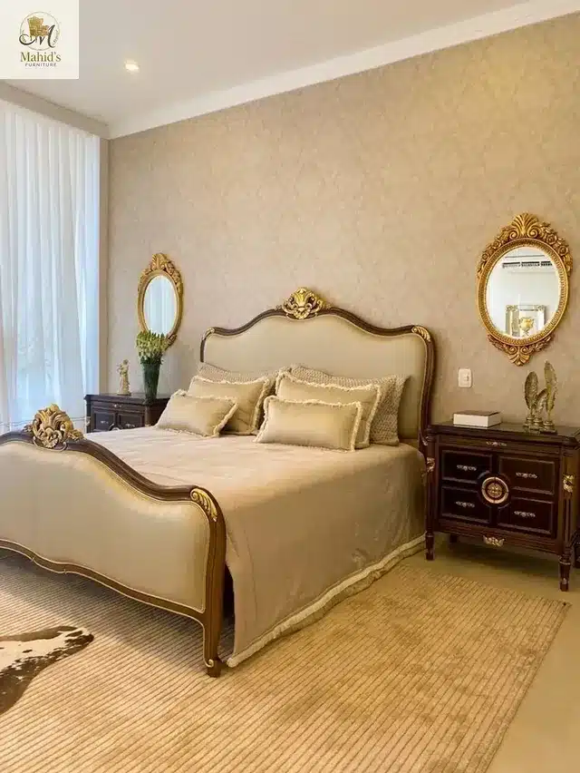 19. Champagne and Walnut Royal Classic - royal bedroom ideas