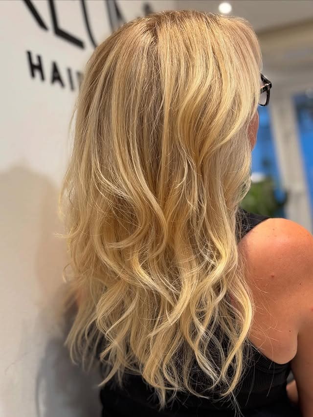 9. Honey Caramel Long Shag with Curtain Fringe - Long Shag Hairstyles