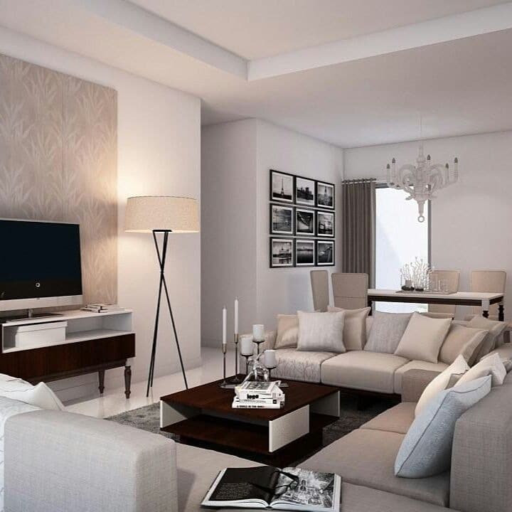 1. Soft Neutrals with Contemporary Elegance - classy living room ideas