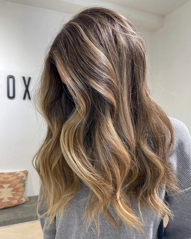 9. Dirty Blonde Waves with Contouring Highlights - Dirty Blonde Hair Color