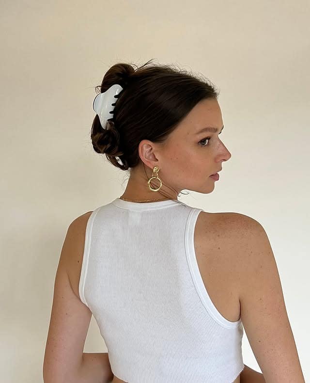 13. Low Claw Clip Twist - Spring Hairstyles