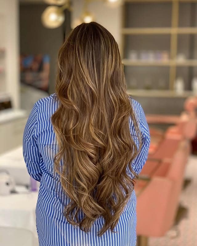 9. Warm Brunette with Soft Caramel Face Highlights - Caramel Balayage with Highlights