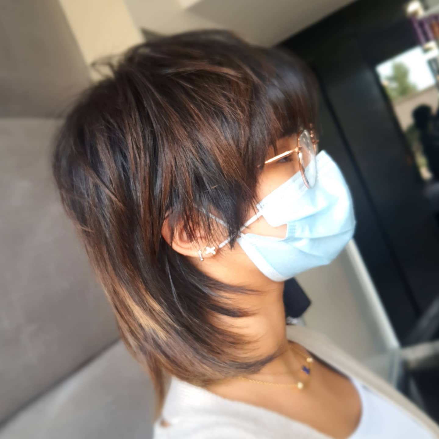 15. Rooted Bronze Layered Mullet - Shaggy Mullet Haircut