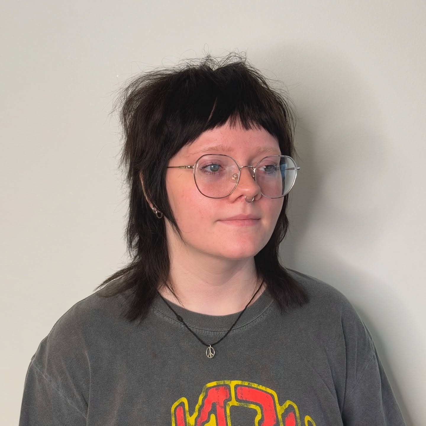 17. Ink Black Micro-Shag Mullet - Shaggy Mullet Haircut