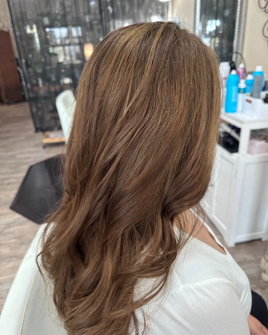 17. Warm Beige Light Brown Loose Curls - Light Brown Hair Color