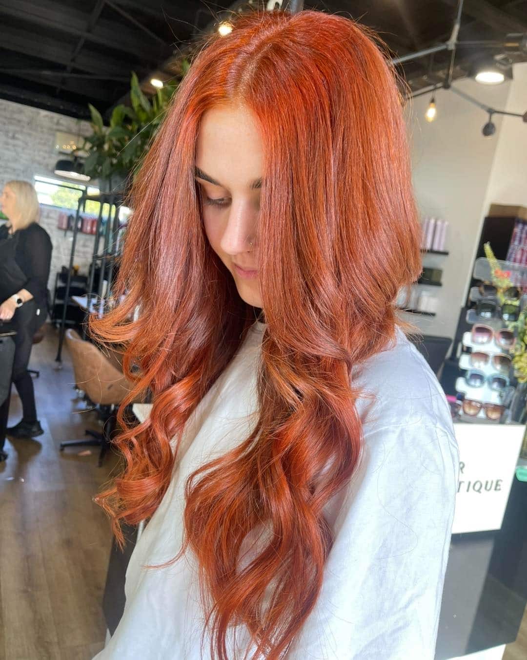 20. Textured Copper Layers with Bright Accents - Copper Hair Color