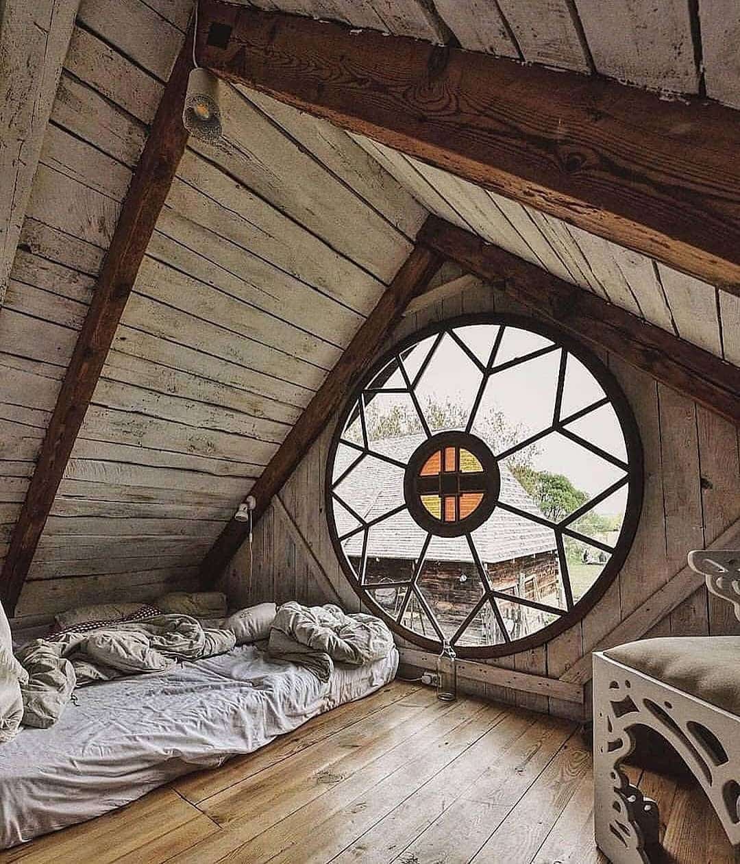 2. Rustic Loft Getaway with Warm Wood Tones - cool bedroom ideas