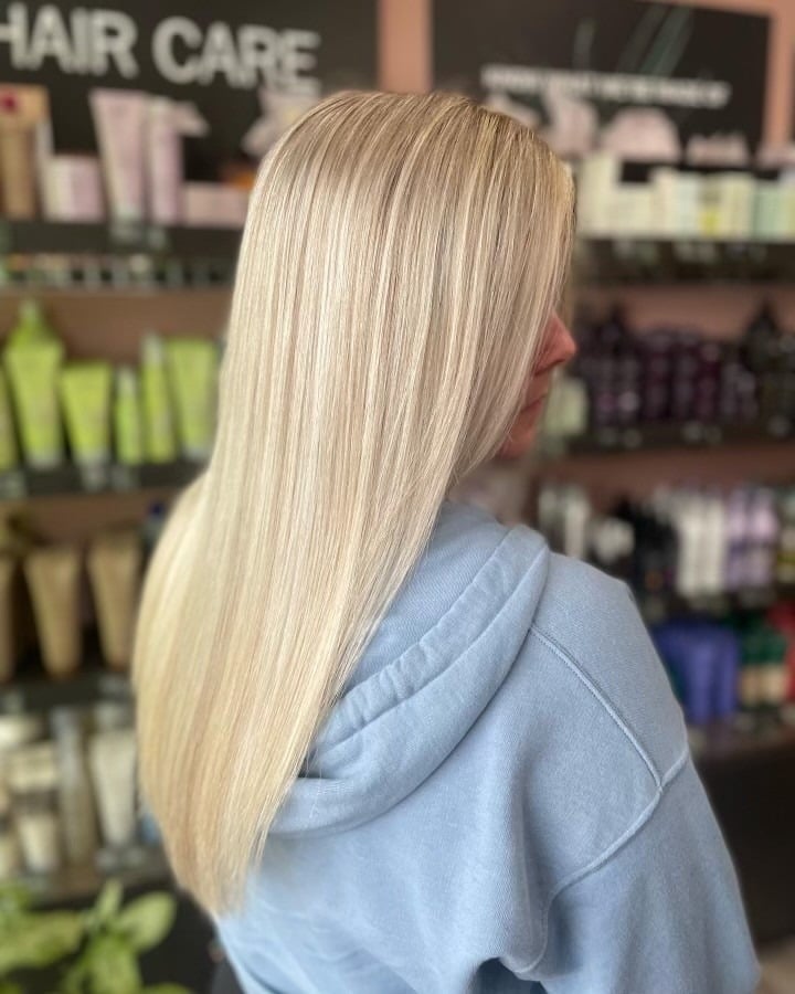 9. Sleek Platinum Straight Style - Summer Hairstyles