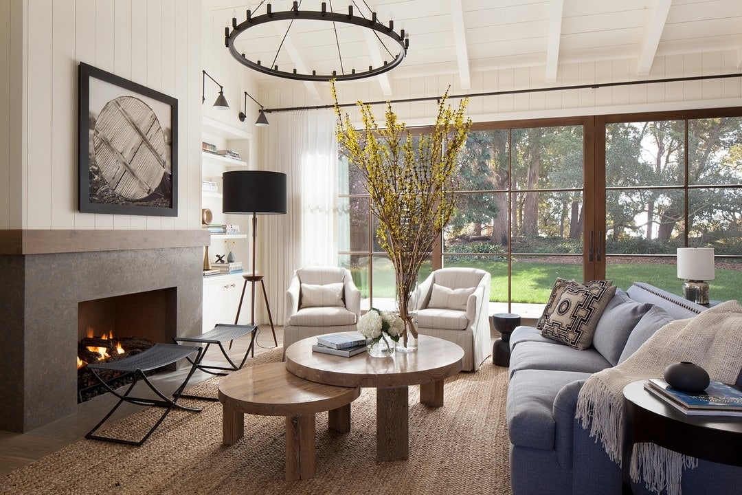 1. Modern Rustic Warmth in Soft Neutrals - elegant living room ideas