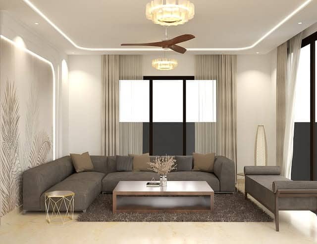 20. Neutral Minimalism with Charcoal and Soft Beige - elegant living room ideas