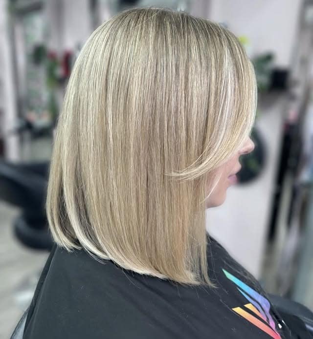 1. Sleek Soft-Layered Blonde Lob - Lob Hairstyles