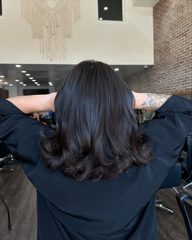 2. Glossy Shoulder-Length Layers with Soft Bend - Short Layered Haircuts