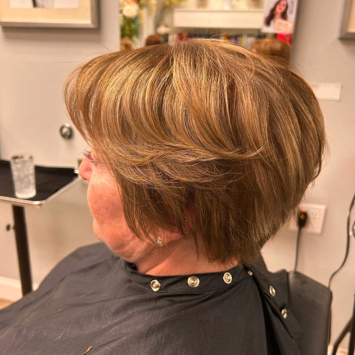 6. Golden Layered Crop with Light Movement - Short Layered Haircuts