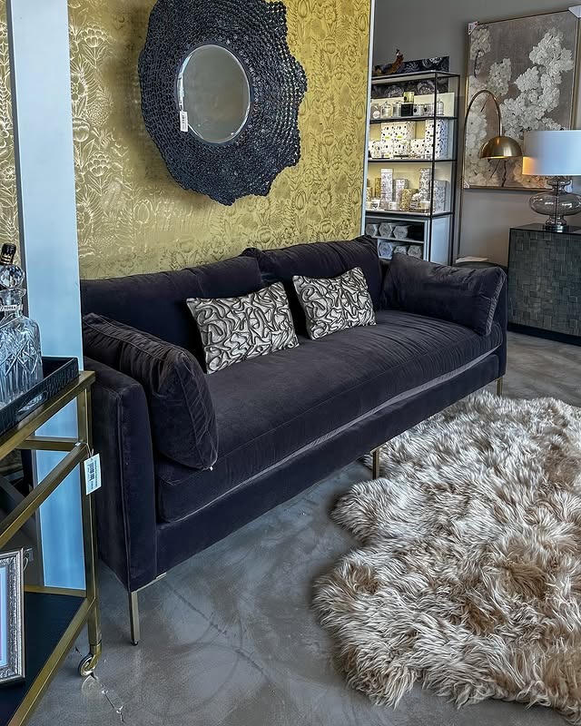16. Moody Glamour with Black and Gold Detailing - home decor ideas for living room