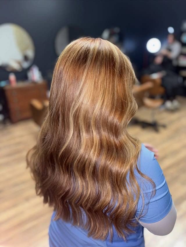 6. Warm Honey Copper with Soft Glow Highlights - Hair Color with Highlights
