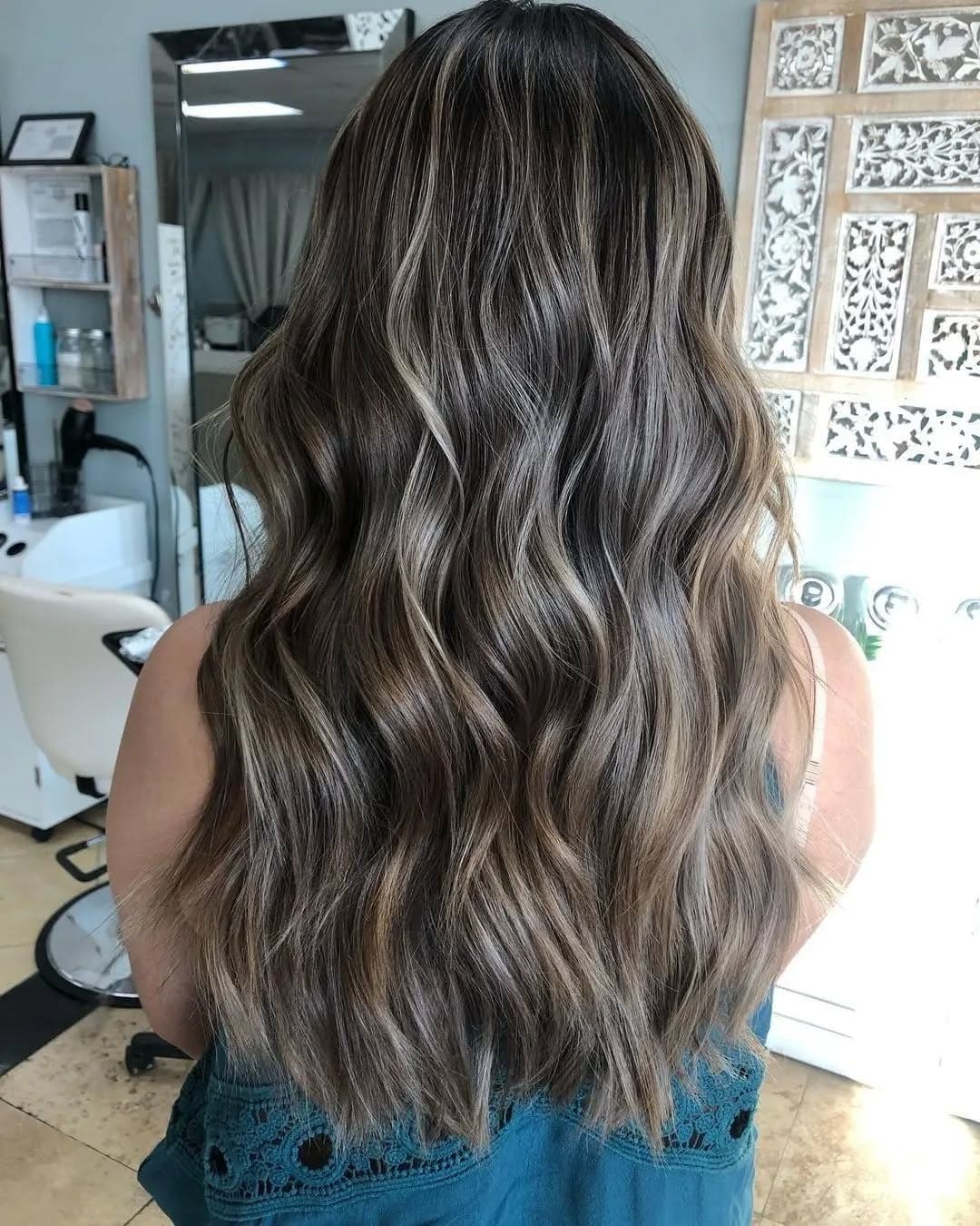 18. Warm Brunette Balayage with Golden Dimension - Brunette Balayage Hair Color