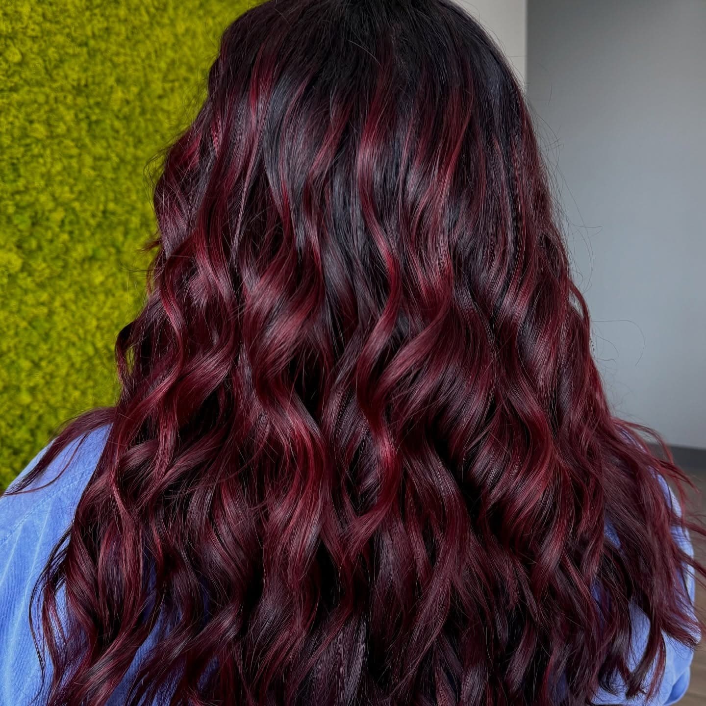 15. Black Cherry Red with Soft Texture - Red Hair Color