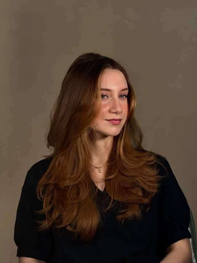 18. Warm Copper Long Layers with Natural Flow - Long Layered Hairstyles