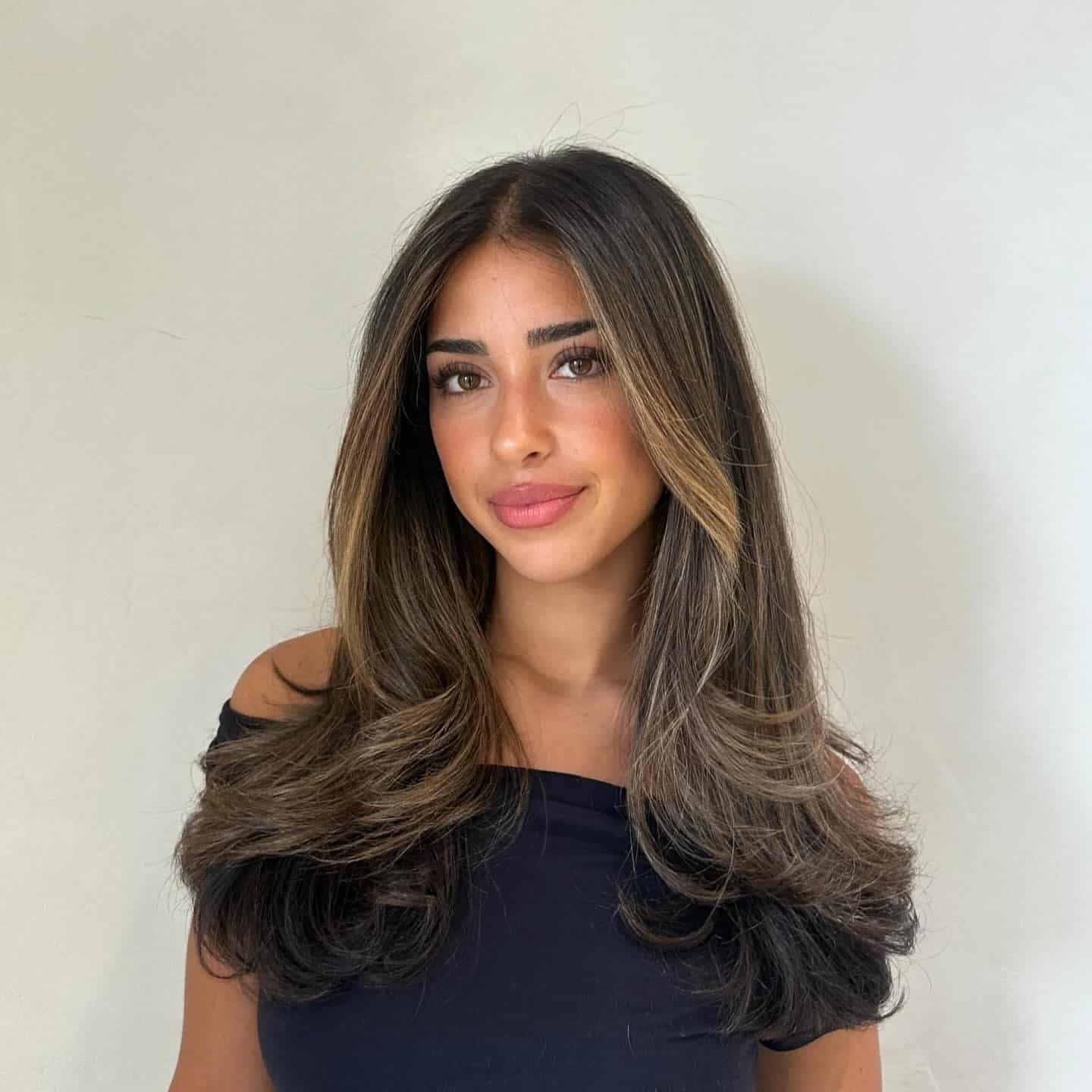 22. Dimensional Brunette Long Layers with Face-Framing Blend - Long Layered Hairstyles