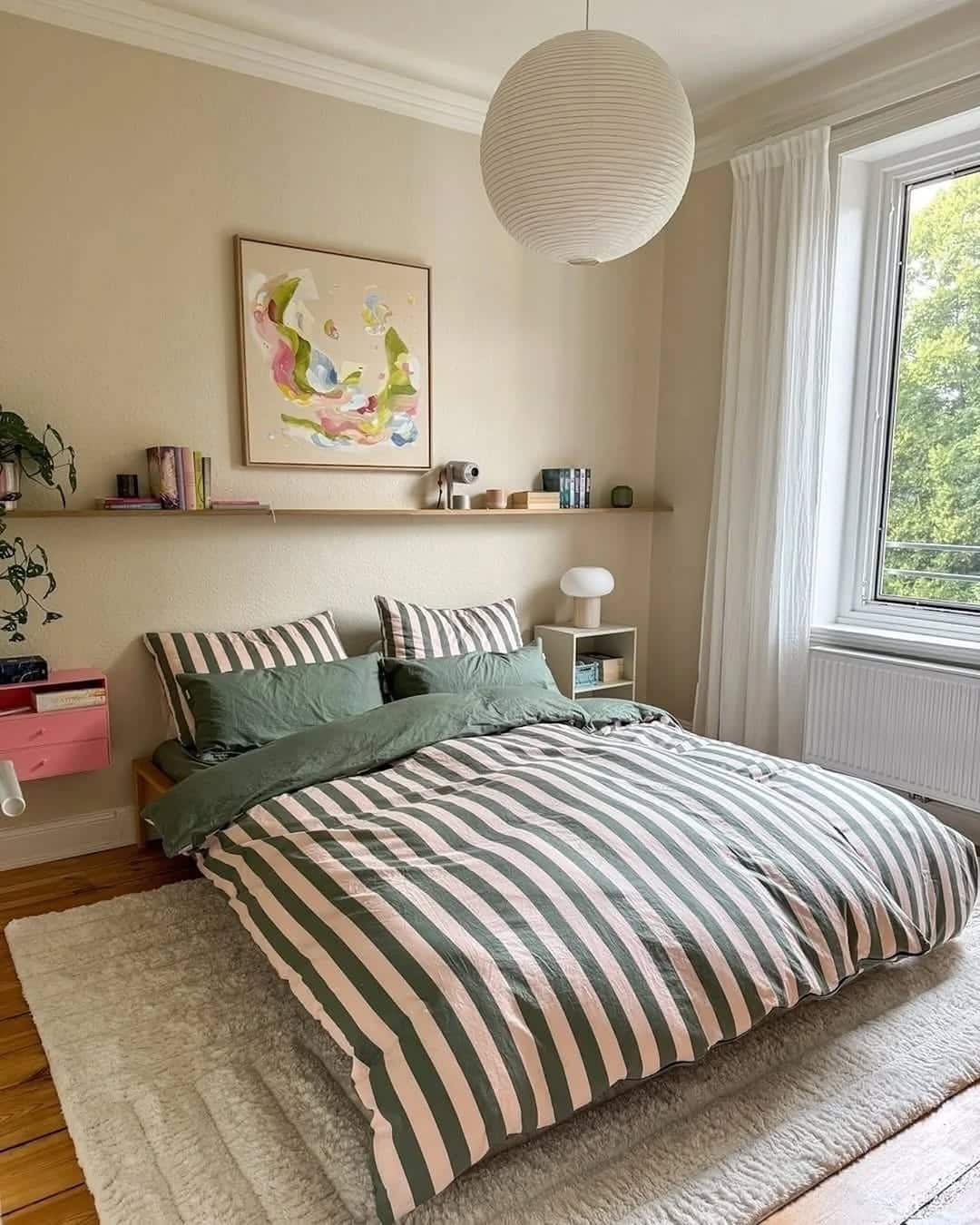 2. Soft Nordic Calm in Sage and Cream - dream bedroom ideas