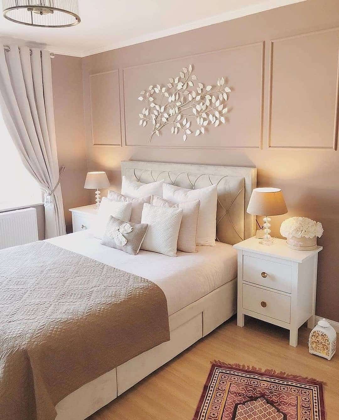 6. Classic Elegance in Beige and Soft White - dream bedroom ideas