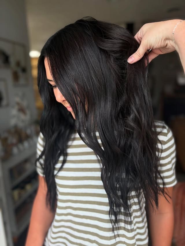 20. Seamless Loose Waves in Neutral Dark Brown - Dark Brown Hair Color