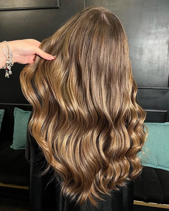 8. Rooted Caramel Wave Blend - Caramel Hair Color