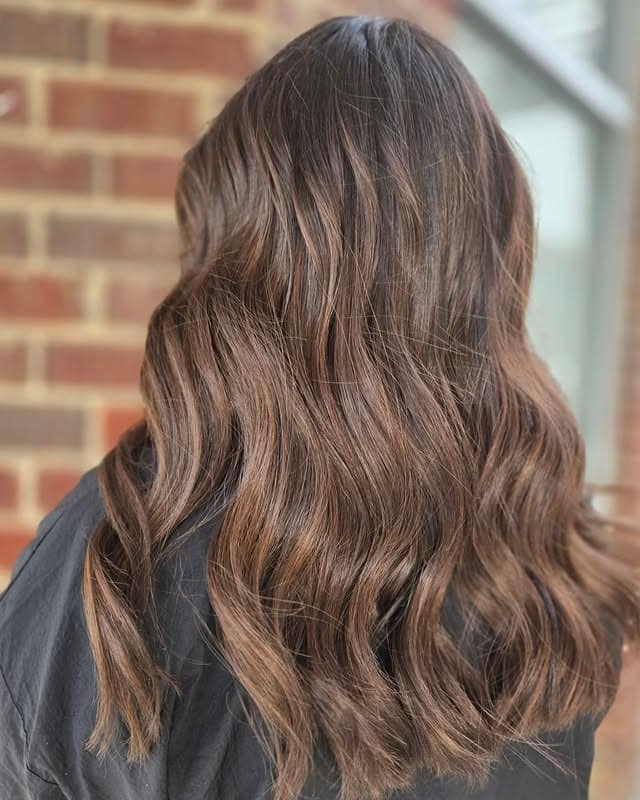 15. Subtle Caramel Brunette Waves - Caramel Hair Color