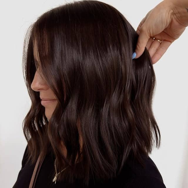 18. High-Gloss Bob in Deep Chocolate Brown - Bob Hairstyles