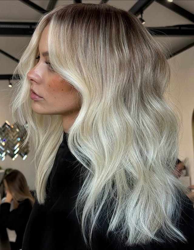 2. Rooted Blonde Balayage with Seamless Lowlights - Blonde Hair with Lowlights