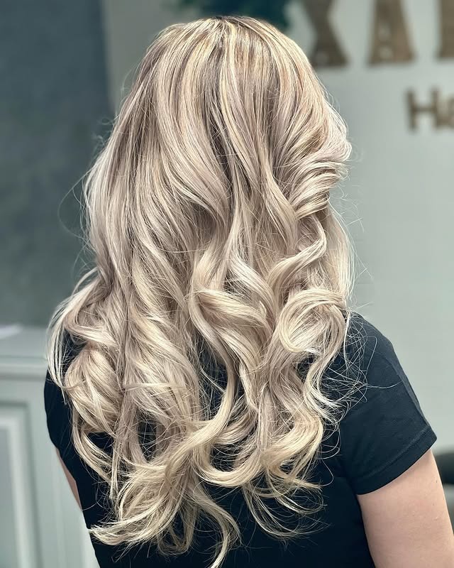 4. Lived-In Blonde Curls with Soft Ash Lowlights - Blonde Hair with Lowlights