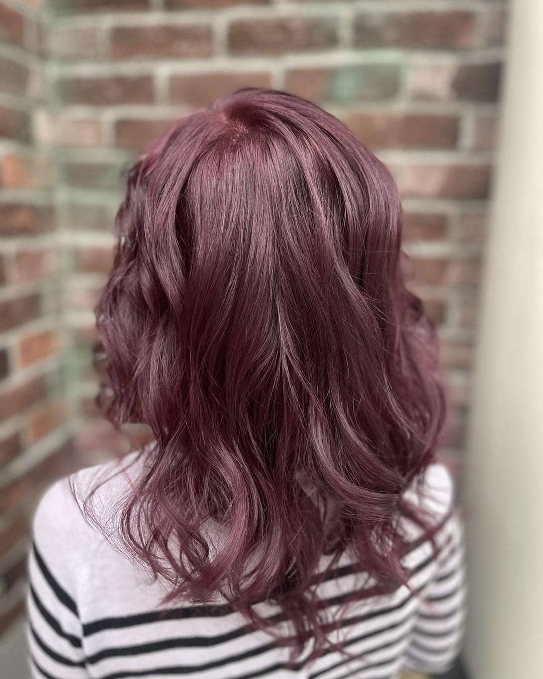 5. Soft Plum-Cherry Layers - Black Cherry Hair Color