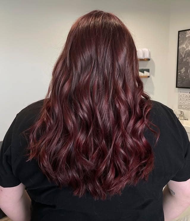 11. Black Cherry Classic Waves - Black Cherry Hair Color