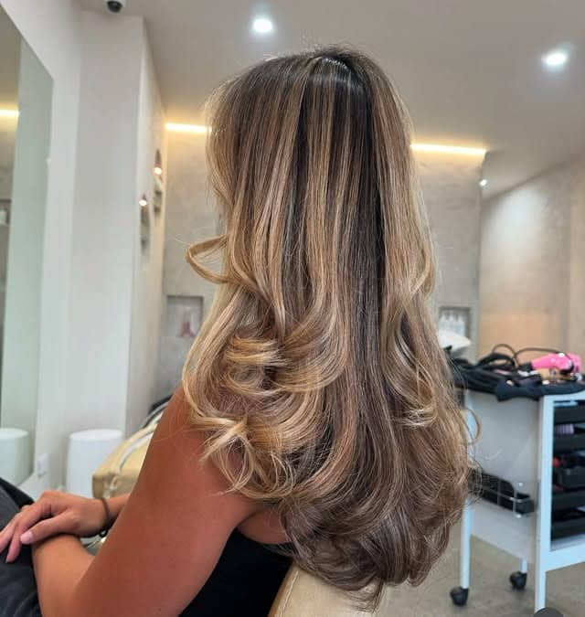 8. Dimensional Brunette with Cool Neutral Highlights - Brown Hair with Highlights