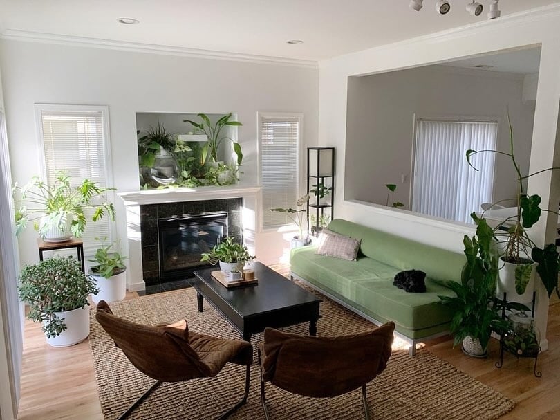 3. Nature-Inspired Seating in Sage and Natural Textures - living room furniture ideas