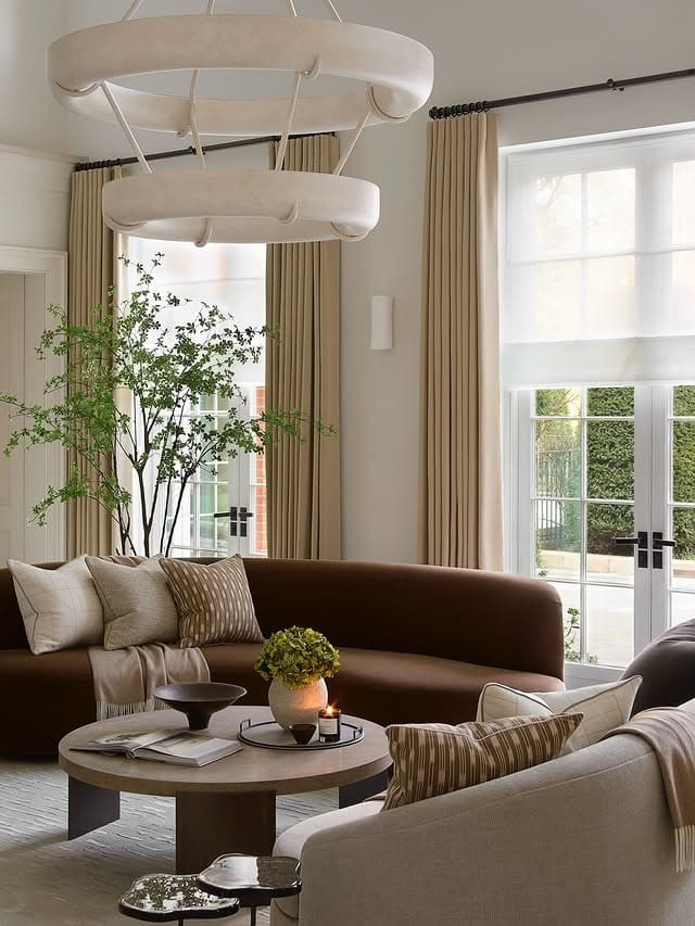 18. Modern Classic Comfort in Mocha and Soft Neutrals - living room furniture ideas