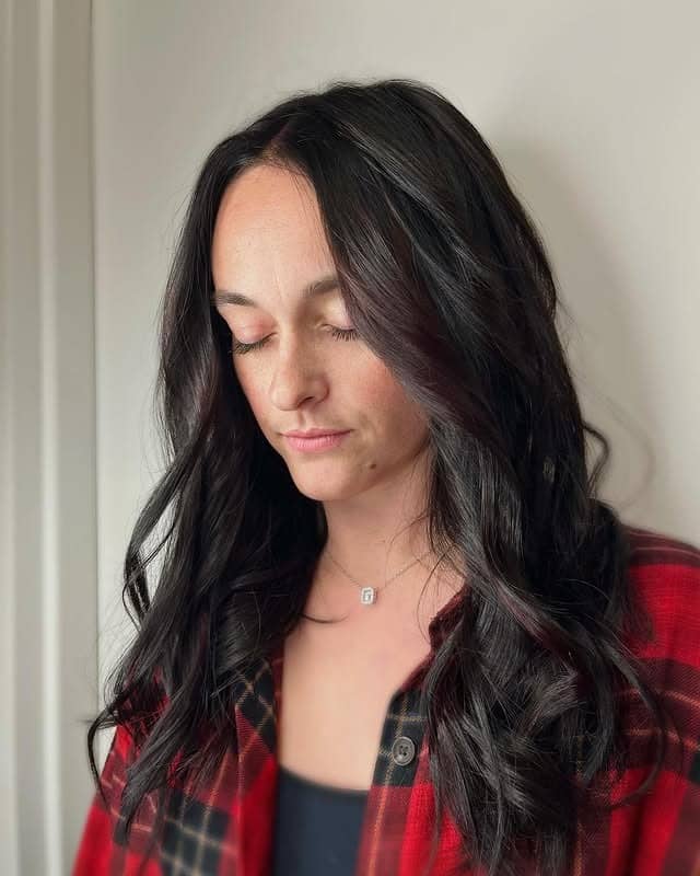 15. Dark Brown Layers with Natural Face-Framing Accents - Dark Brown Hair with Highlights