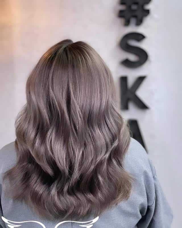 12. Cool Ash Brown Medium Waves - Ash Brown Hair Color